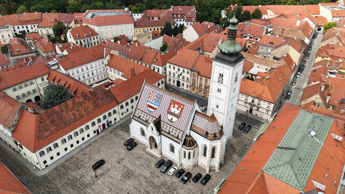 St Mark's Church with its tiled roof in Zagreb's Upper Town